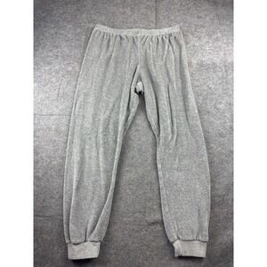 perfectwhitetee Velour Terry Light Gray Sweatpants Joggers Pants Cozy Women's M